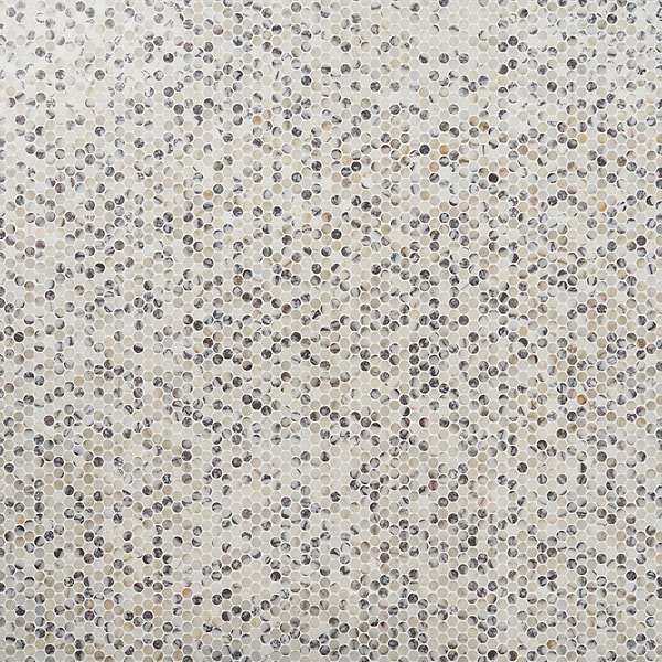 Calacatta Viola Premium 1" Penny Round Honed Marble Mosaic Tile