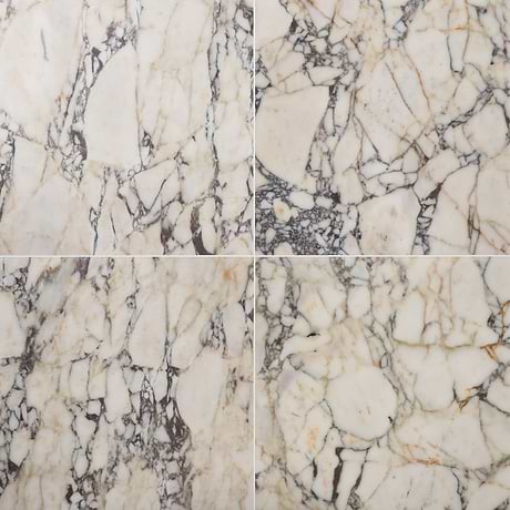 Calacatta Monet 24x24 Honed Marble Tile