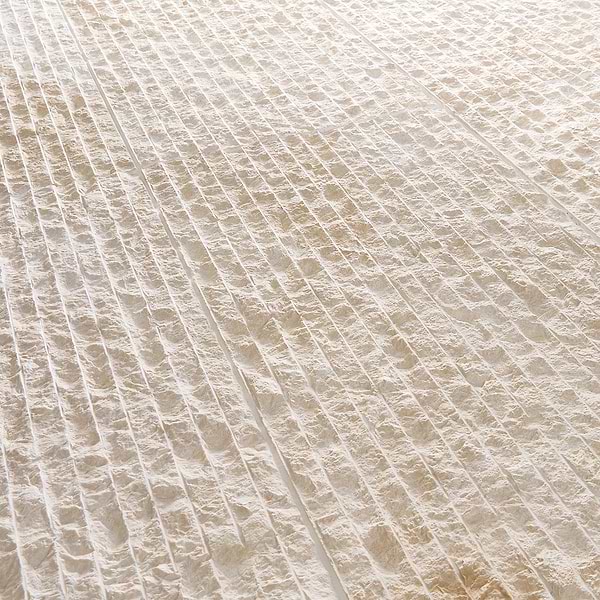 Cream Misto Beige  Chiseled 12x24 Textured Marble Tile