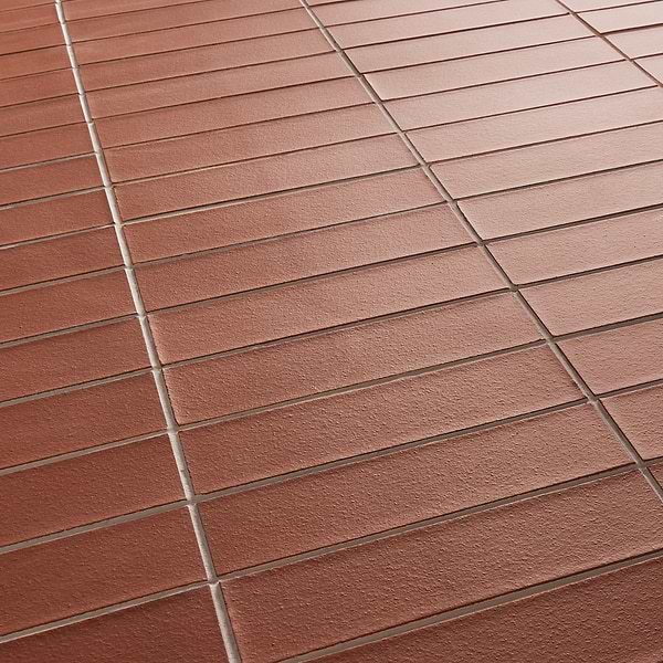 Brownstone Red 2x7 Matte Clay Thin Brick Tile