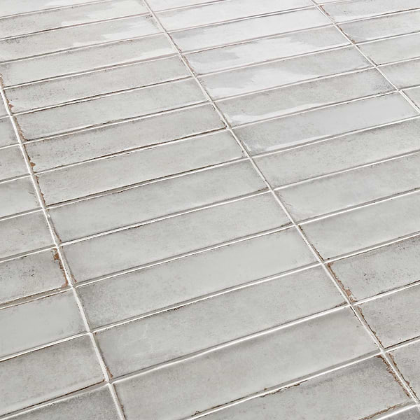 Castle Hazy Trail Gray 3x12 Polished Ceramic Subway Tile in Gray, View 3, open zoomed image