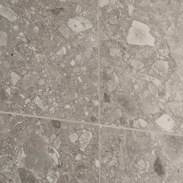 Rizo Taupe Gray 24x24 Terrazzo Look Matte Porcelain Tile