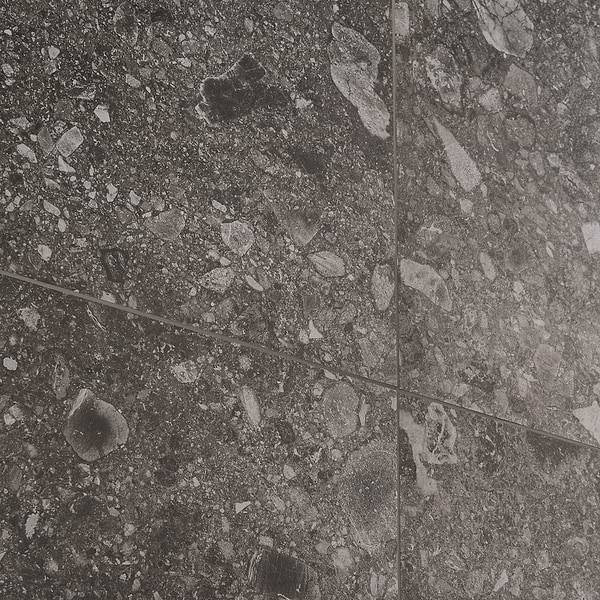 Rizo Charcoal Gray 24x24 Matte Porcelain Tile in Charcoal, View 3, open zoomed image