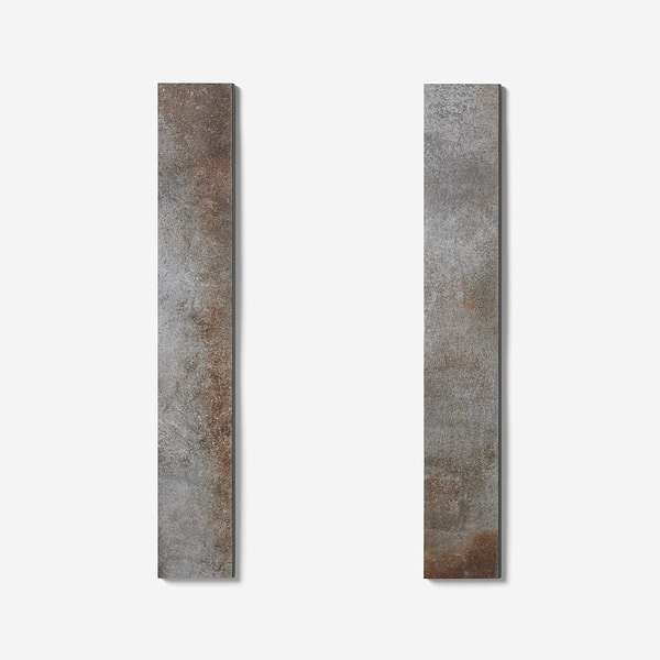 Flatiron Graphite Gray 3x24 Semi-Polished Porcelain Bullnose By Angela Harris in Gray, View 3, open zoomed image