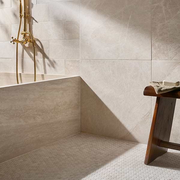 Cream Misto Beige 24x24 Honed Marble Tile