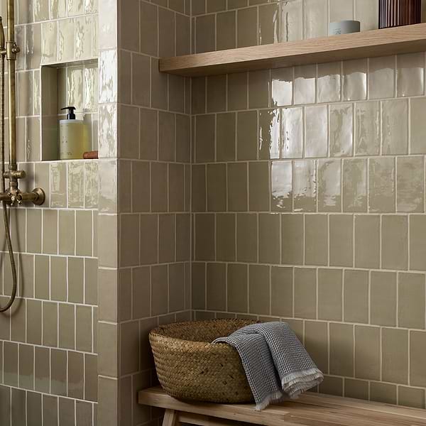 Lancaster Celery Green 3x6 Polished Ceramic Wall Tile