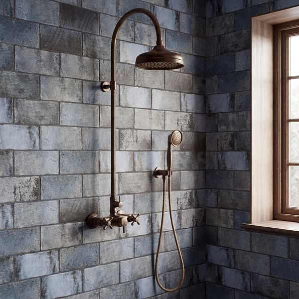 Parma Brick Denim Blue 4x8 Terracotta Look Matte Ceramic Tile