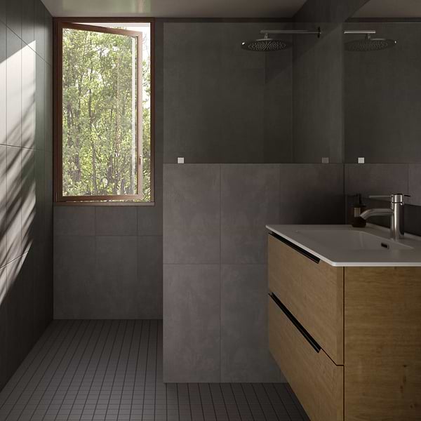 Serenity Dark Gray 2x2 Matte Porcelain Mosaic Tile