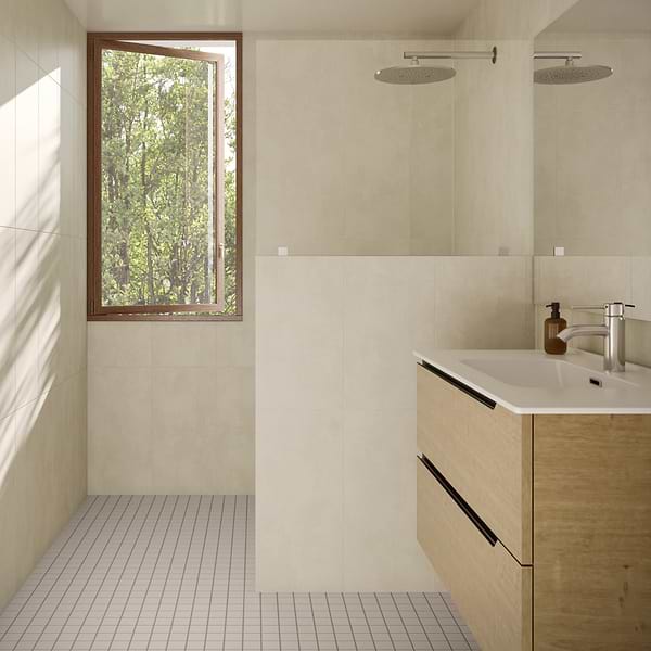 Serenity Pearl Beige 2x2 Matte Porcelain Mosaic Tile