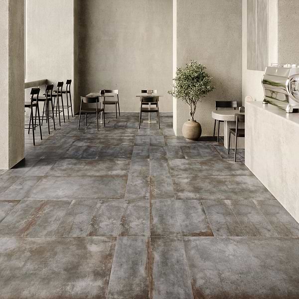 Flatiron 2.0 Graphite Gray 12x24 Matte Porcelain Tile by Angela Harris in Charcoal, View 3, open zoomed image