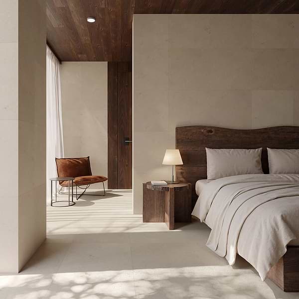 Simena Beige 24x24 Honed Limestone Tile