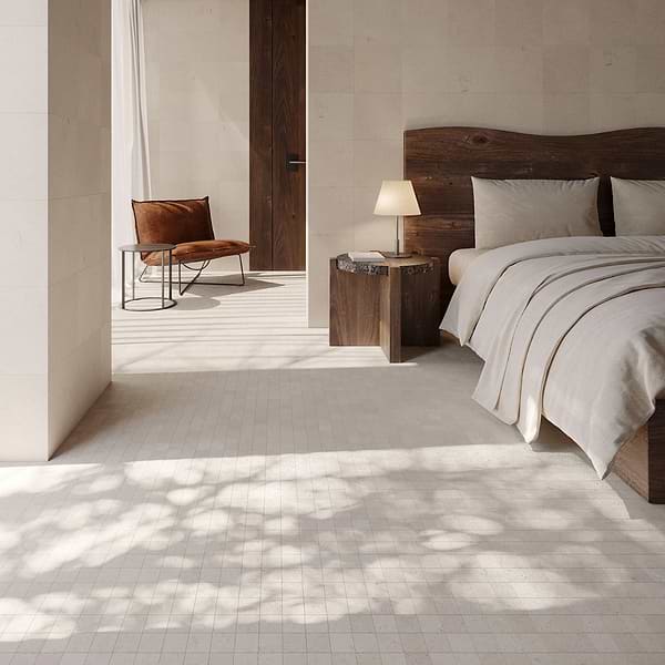 Simena Beige 2x2 Honed Limestone Mosaic Tile