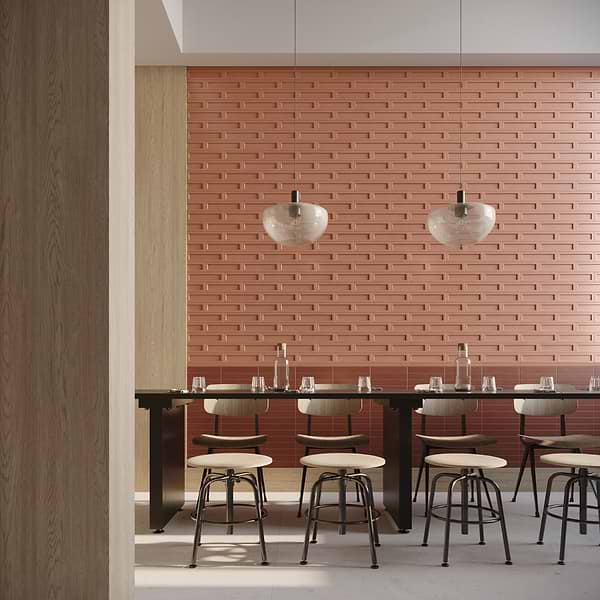 Arlo Terracotta 3x11 3D Matte Ceramic Tile