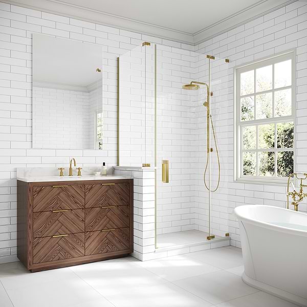 Lancaster Bianco White 3x12 Polished Ceramic Subway Wall Tile