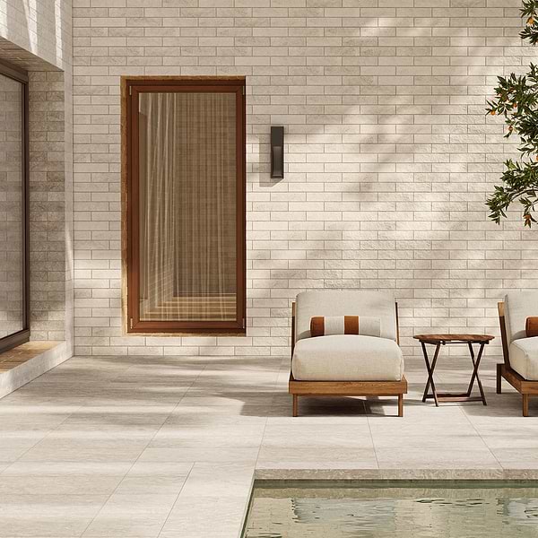 Cream Misto Beige 3x12 Textured Marble Tile