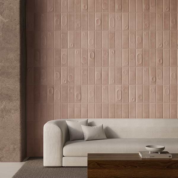 Telos Sand Beige 4x12 Terracotta Look Matte Ceramic Tile in Beige, View 3, open zoomed image