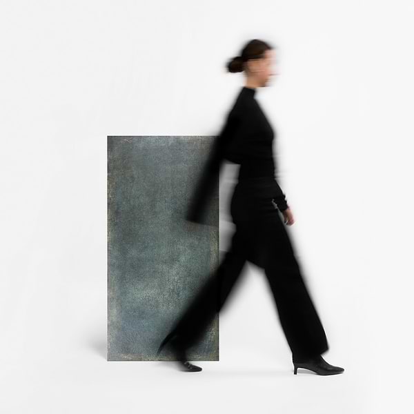 Flatiron 2.0 Aquamarine Green 24x48 Matte Porcelain Tile by Angela Harris in Green, View 4, open zoomed image