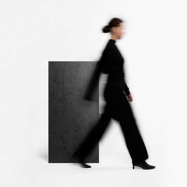 Portrait Black 24x48 Matte Porcelain Tile in Black, View 3, open zoomed image