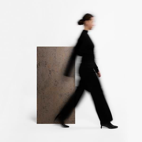 Portrait Copper 24x48 Matte Porcelain Tile in Bronze, View 3, open zoomed image