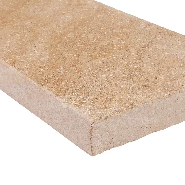 Sendero French Cremar Beige 12x24 Brushed Limestone 5CM Pool Coping