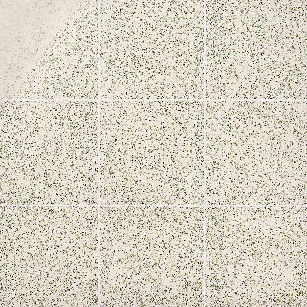 Veritas Terrazzo Creme with Emerald Green 16x16 Polished Terrazzo Tile