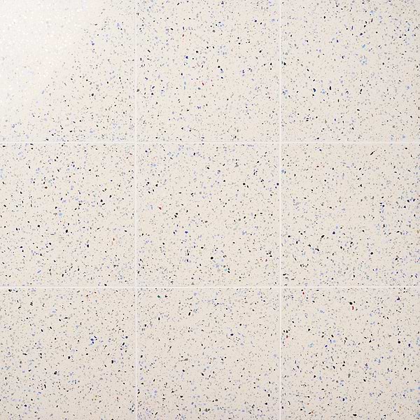 Veritas Terrazzo Creme with Nautical Blue 16x16 Polished Terrazzo Tile