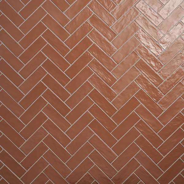 Montauk Terracotta 2x8 Mixed Finish Ceramic Subway Tile