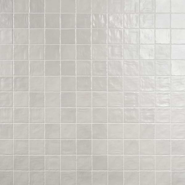 Montauk Gin 4x4 White Mixed Finish Ceramic Tile