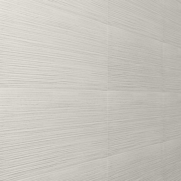 Caldaria Pleated Ivory White 24x48 Textured Matte Porcelain Tile