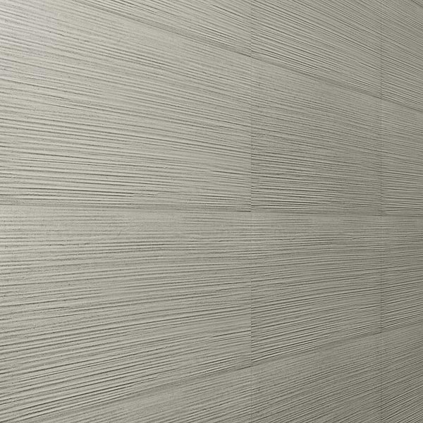 Caldaria Pleated Silver Gray 24x48 Textured Matte Porcelain Tile