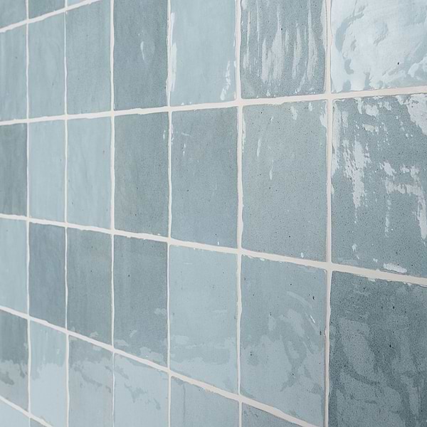 Portmore Sky Blue 4x4 Glossy Ceramic Tile