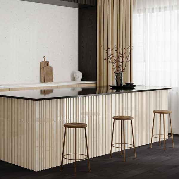 Stonework Barcode Botticino 12x24 3D Polished + Honed Marble Tile