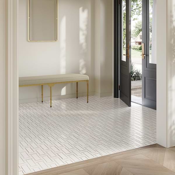 Esplanade Asian Statuary Polished Marble Mosaic Tile