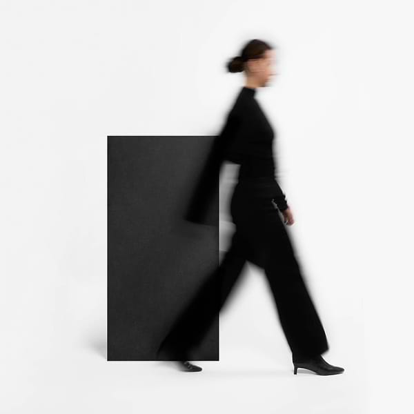Lines Black 24X48 Matte Porcelain Tile in Black, View 4, open zoomed image
