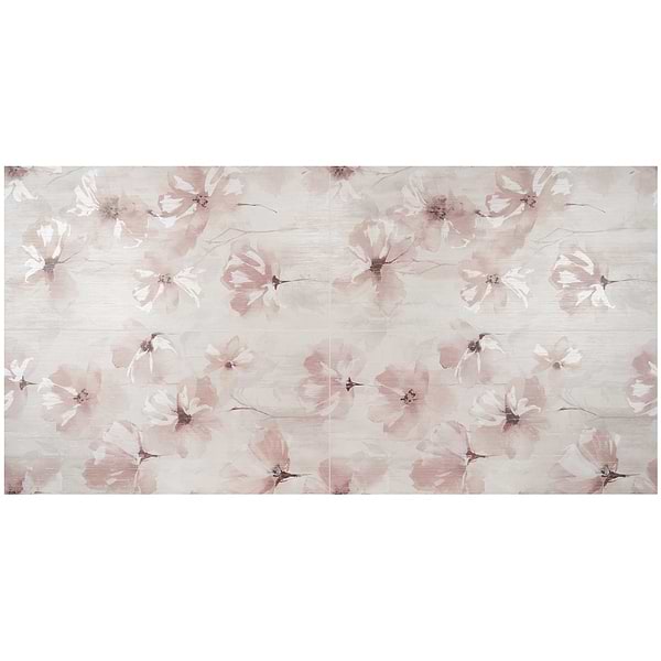 Monet Poetica Pink 24x48 Artisan Decor Porcelain Tile