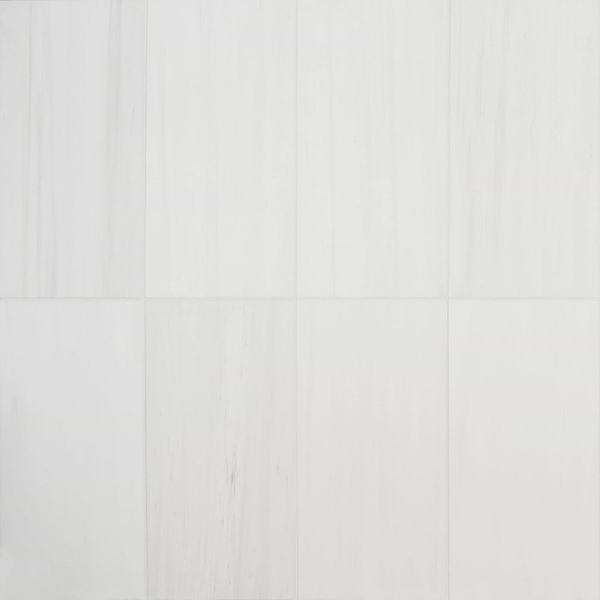 Bianco Dolomite White 12x24 Premium Honed Marble Tile