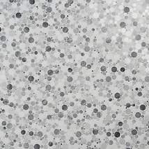 Kinetic Fog White Small Circles Polished Marble Mosaic Tile