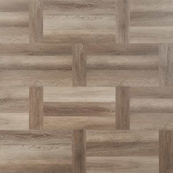 Stacy Garcia Fleetwood Parquet Mocha Rigid Core Click 12x24 Luxury Vinyl Tile