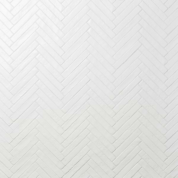 Wabi Sabi Snow White 1.5x9 Matte Ceramic Tile