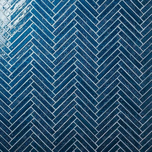 Wabi Sabi Sapphire Blue 1.5x9 Crackled Glossy Ceramic Tile