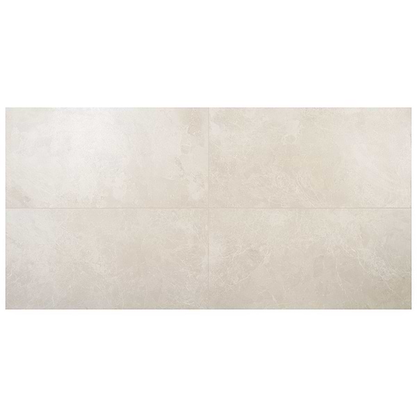 Marmo Perfetto Crema Beige 24x48 Semi Polished Porcelain Tile