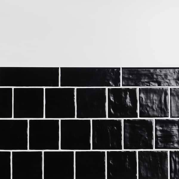 Montauk Jet 2x8 Mixed Finish Ceramic Bullnose
