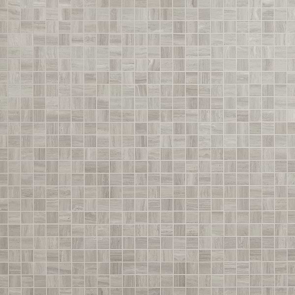 Nashville Gray 2x2 Travertine Look Matte Porcelain Mosaic Tile