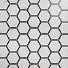Sagon Bianco White 9" Hexagon Matte Porcelain Tile