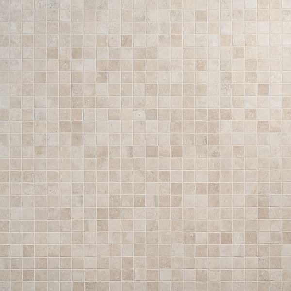 Seville Pergamo Beige 2x2 Travertine Look Matte Porcelain Mosaic Tile