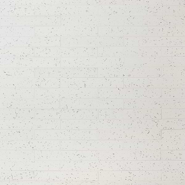 Mancala White 3x16 Matte Terrazzo Tile