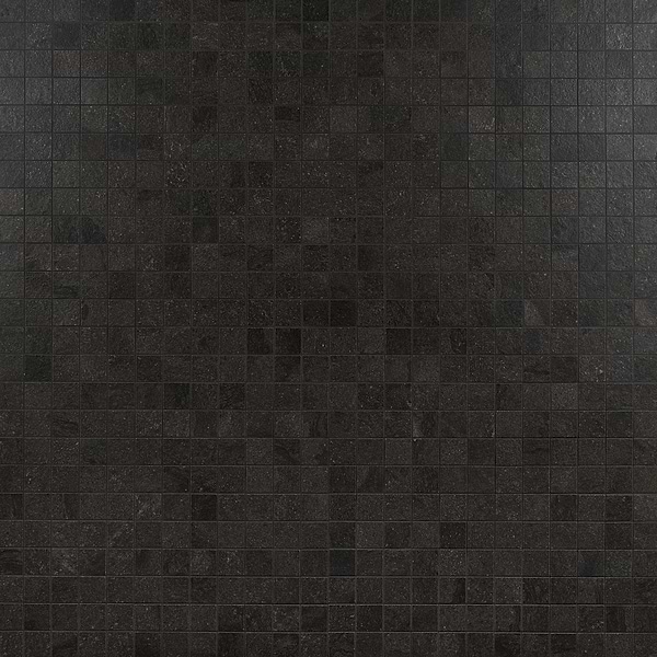 Acadia Charcoal Black 2x2 Limestone Look Matte Porcelain Mosaic Tile