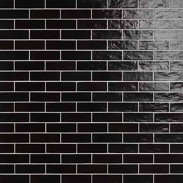 Montauk Jet 2x8 Mixed Finish Ceramic Tile