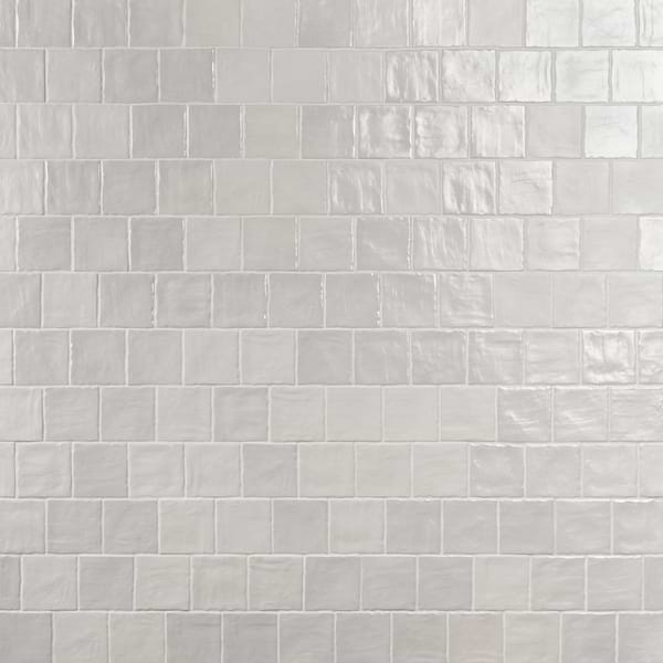 Montauk Gin 4x4 White Mixed Finish Ceramic Tile