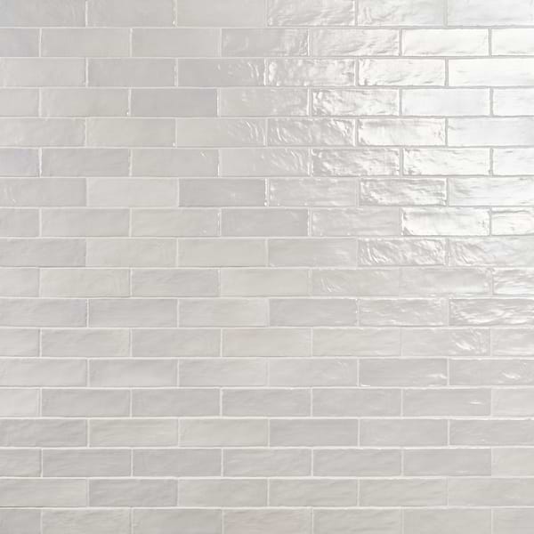 Montauk Gin 2x8 White Mixed Finish Ceramic Tile